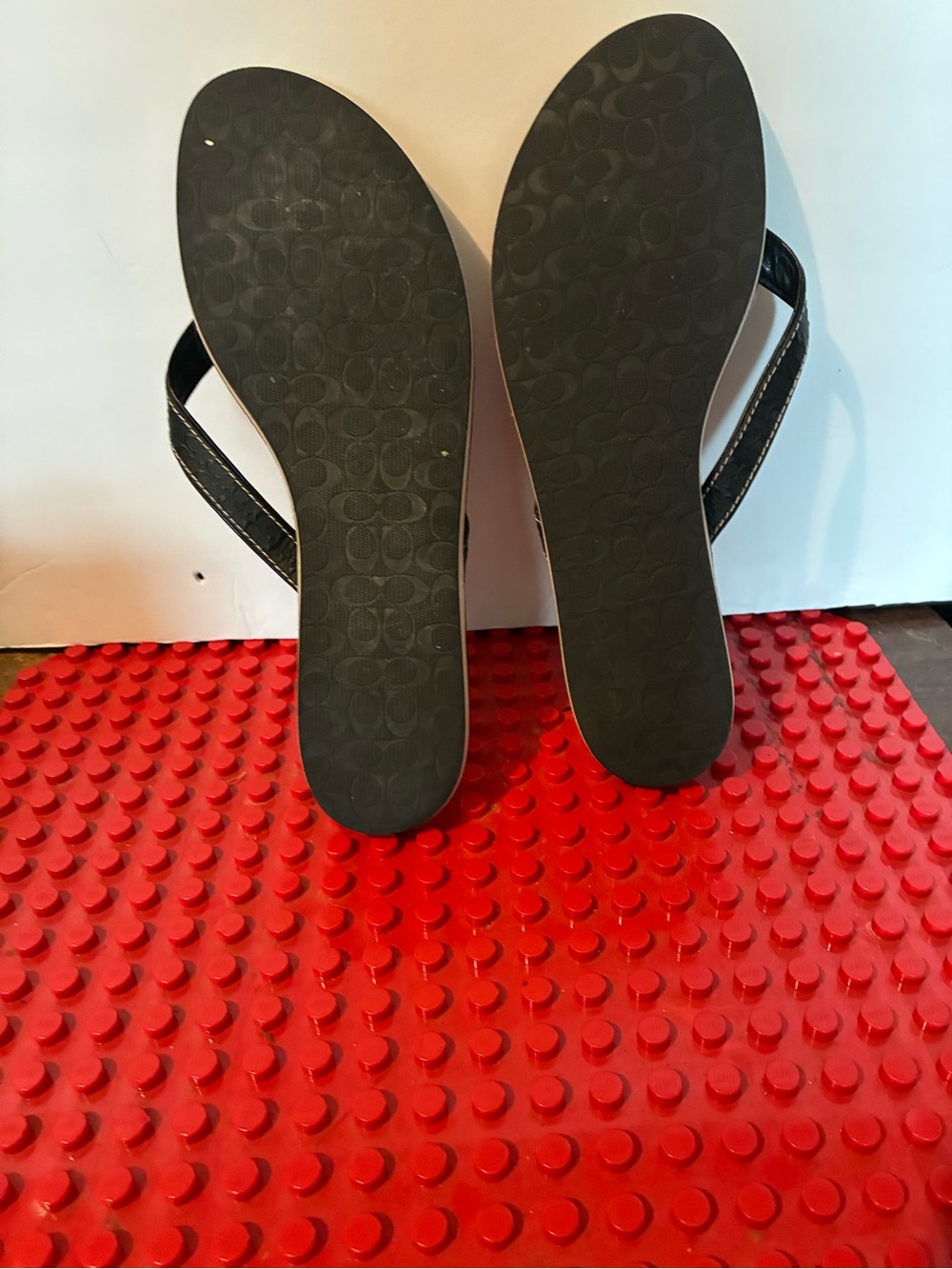 Coach Black Flip Flop Sandals - Picture 4 of 4